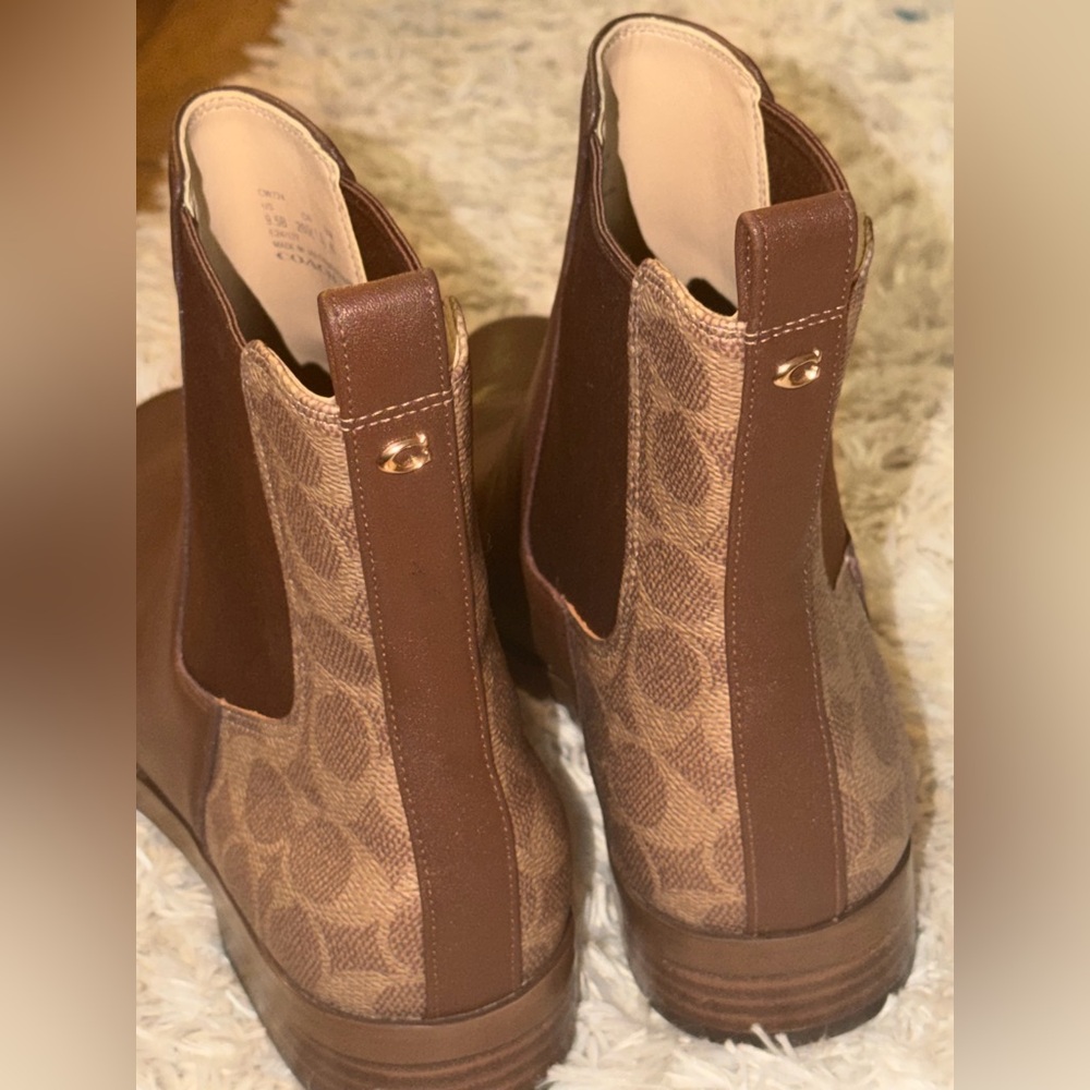 🆕 🤎COACH brown ankle boots women - Picture 9 of 10